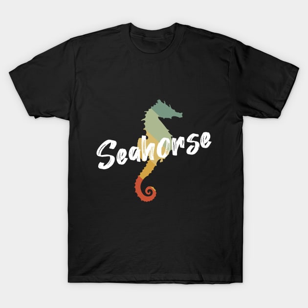 Seahorse retro T-Shirt by Franja